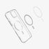 ACS04825 - iPhone 14 Pro Max Case Ultra Hybrid (MagFit) in white showing the back